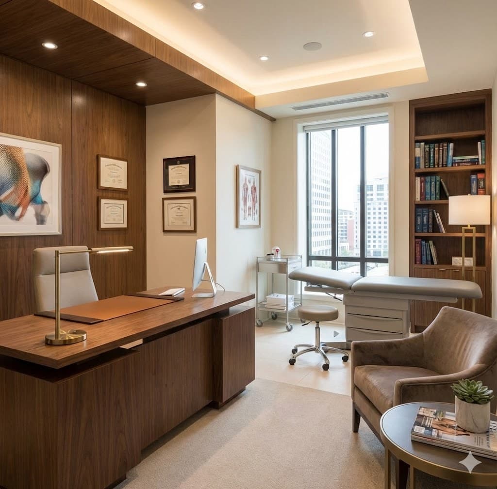 Welcoming doctors' office interior